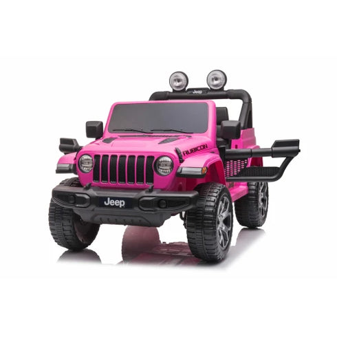 Licensed Jeep Rubicon children's ride on car special Edition - 4WD 12V- Pink